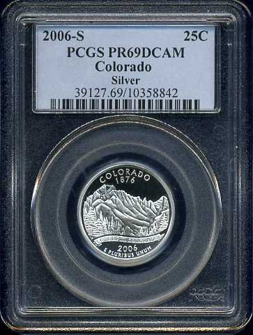2006-S Silver Colorado Quarter PCGS PR69DCAM