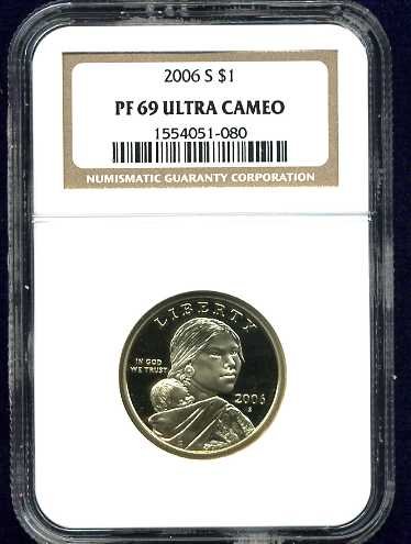 2006-S Sacagawea Golden Dollar NGC PF69UCAM