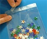 (20) Polypropylene 2 ¾ "X 3 ¾ " Lip-n-Tape Bags Re-sealable