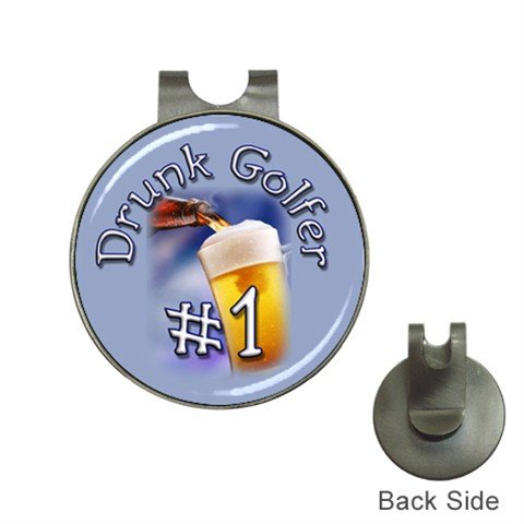 DRUNK GOLFER Ball Marker Hat Clip and Golf Ball Marker NEW