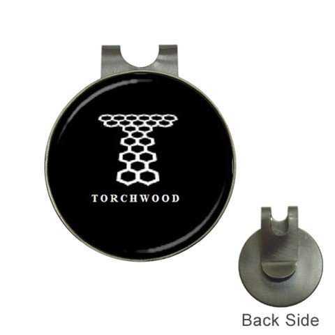 Black TORCHWOOD Golf Ball Marker Hat Clip and Golf Ball Marker NEW