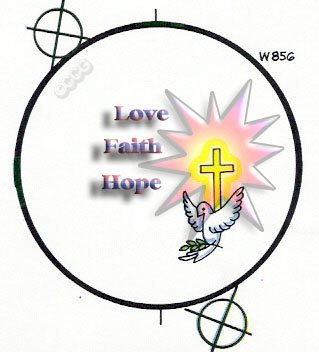 Love, Faith, Hope Button