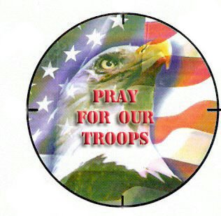 Pray For Our Troops Button