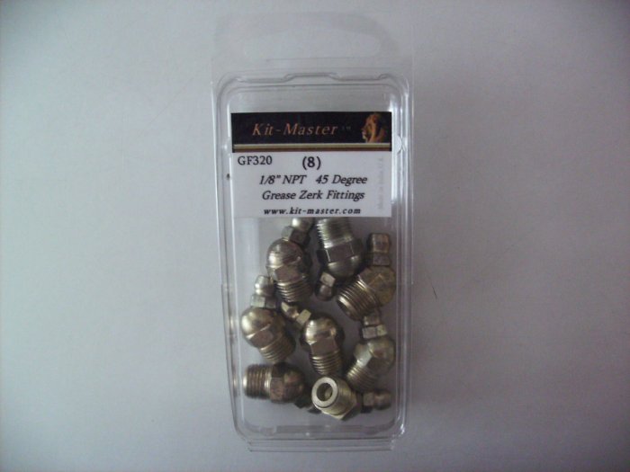 Kit-Master 1/8" 45 degree Grease Fitting Kit GF320