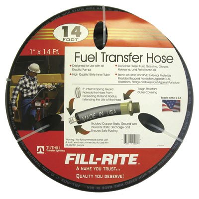 FRH10014 Fill-Rite 1"x14 Ft Fuel Tank Transfer Pump Hose