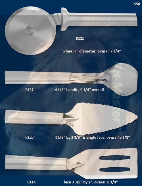S50 Ice cream,pizza cutter Ultimate Utensil Holiday Gift Set (Rada Cutlery)