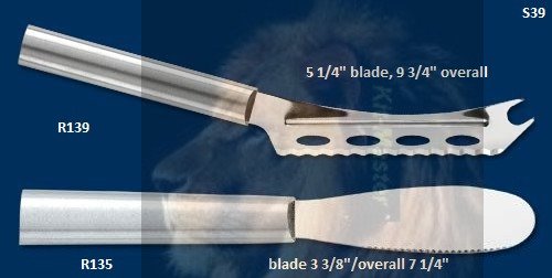 S39 Party/Holiday Gift Set (Cheese Knife & Party Spreader) (Rada Cutlery)