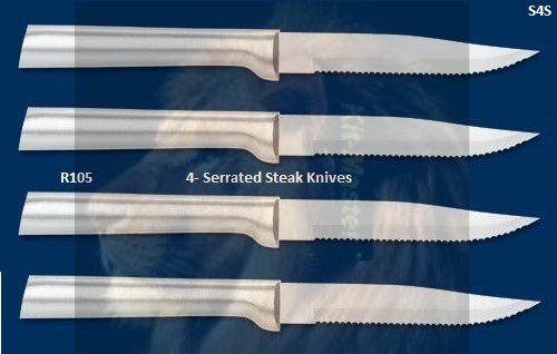 S4S Four Serrated Steak Knives Holiday Gift Set (Rada Cutlery)