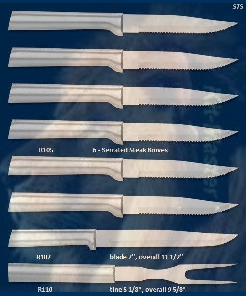 S7S Steak Knife,Fork Meat Lover Holiday Gift Set (Rada Cutlery)