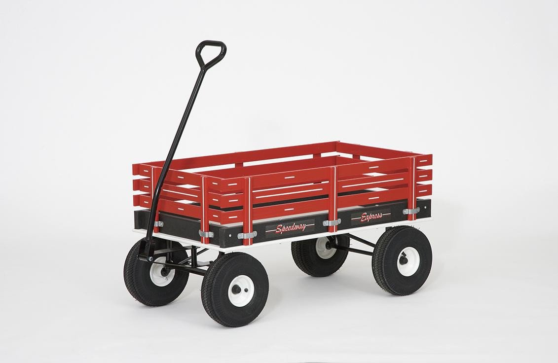 620 SpeedWay 24" x 48" (Plastic Bed) Amish Toy Wagon 1100