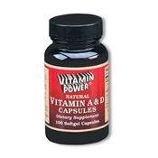 Vitamin A and D Softgel caps - 250 Capsules