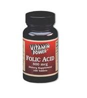 Folic Acid 800 mcg - 500 Tablets