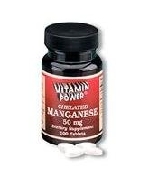 Chelated Manganese 50 mg - 100 Tablets