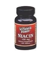 Niacin 100 mg - 100 Tablets