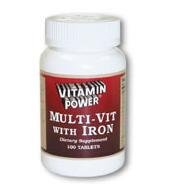 Daily Multi Vite With Iron - 100 Tablets