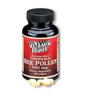 Chewable Bee Pollen 1000 mg tabs - 100 Tablets