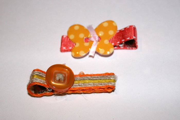 Set of two retro alligator clips