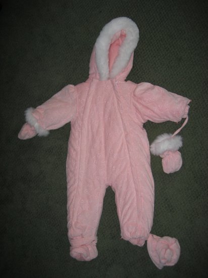 Girls 18M Pink Snow Suit