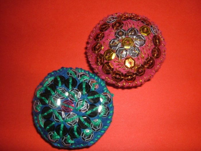 Russian mini-brooches