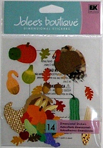 Jolee's Boutique CORNUCOPIA Thanksgiving Stickers