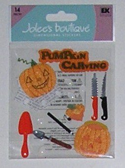 Jolee's Boutique PUMPKIN CARVING Halloween Dimensional Stickers