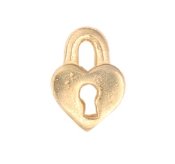 Heart Shaped Lock Charm
