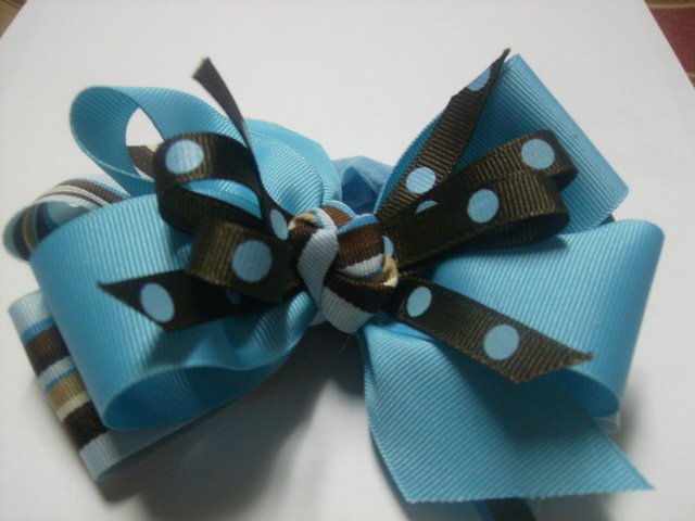 Blue And Teal Bow
