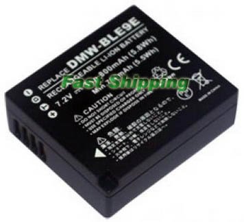 Panasonic DMW-BLE9E camera battery, new battery 1-year warranty