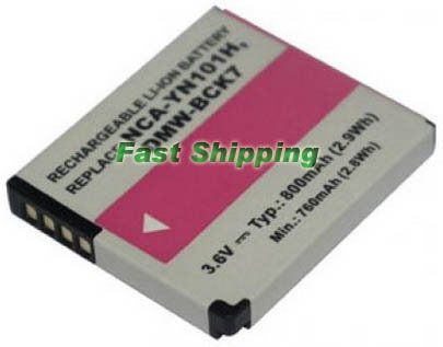 Panasonic DMW-BCK7 camera battery, new battery 1-year warranty