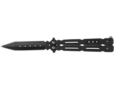 Spear Tip Butterfly Knife - Black