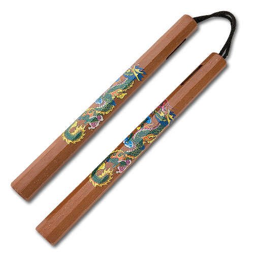 Wooden Dragon Nunchuka