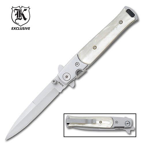 Gang Buster Pearl Handle Pocket Knife