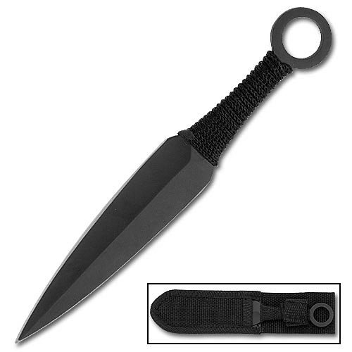Dark Warrior Push Throwing Spike with Sheath
