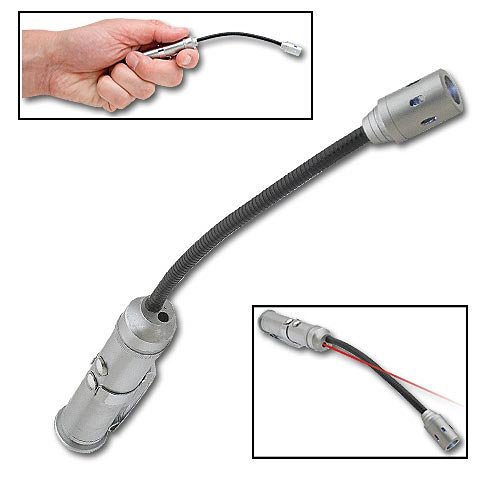 Laser Pointer & LED Flexible Book & Tool Light