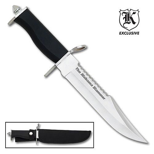 Alabama Slammer Bowie Hunting Knife with Sheath
