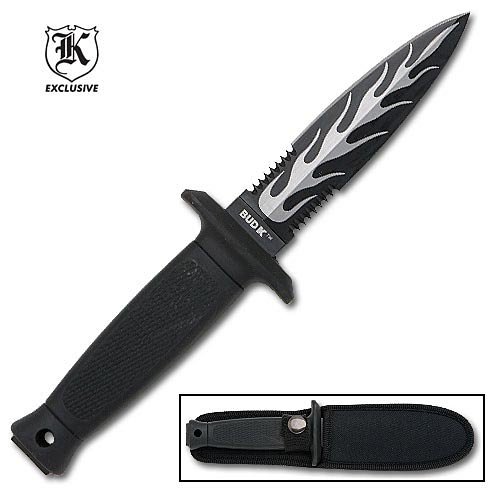 Black Flaming Death Dagger