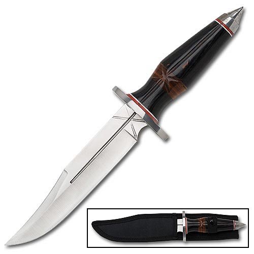 Navajo Warrior Hunting Bowie Knife with Sheath