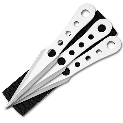 Lightning Bolt Throwing Knives - 3pack with Sheath
