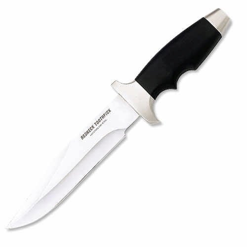 Redneck Toothpick Bowie Hunting Knife with Sheath