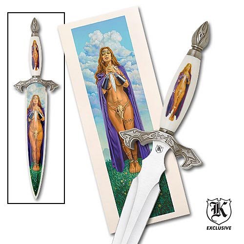 Dagger of Destiny Sword with Sheath and Poster