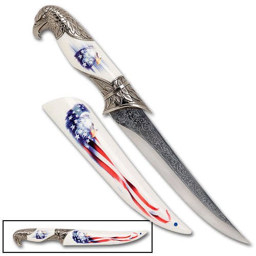 American Eagle Bowie Knife with Sheath