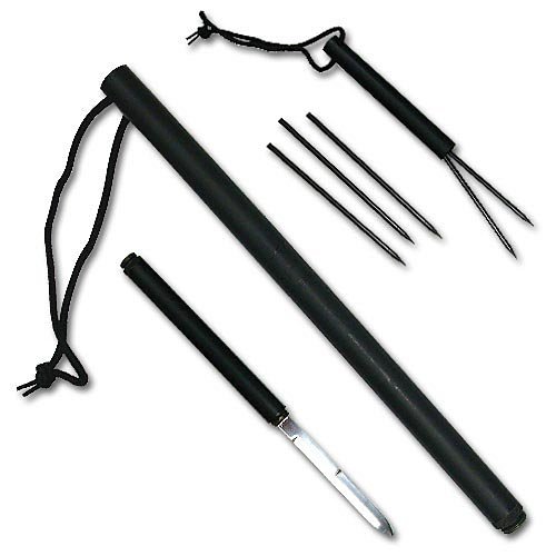 Ultimate Watchman Steel Baton Spear with Dagger & Darts