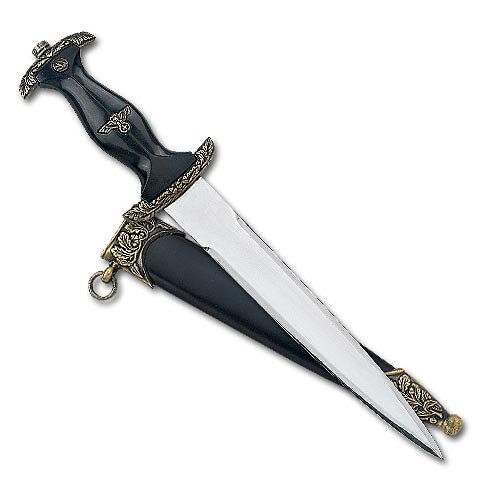 Black German Holbein SS Leader Dagger with Sheath