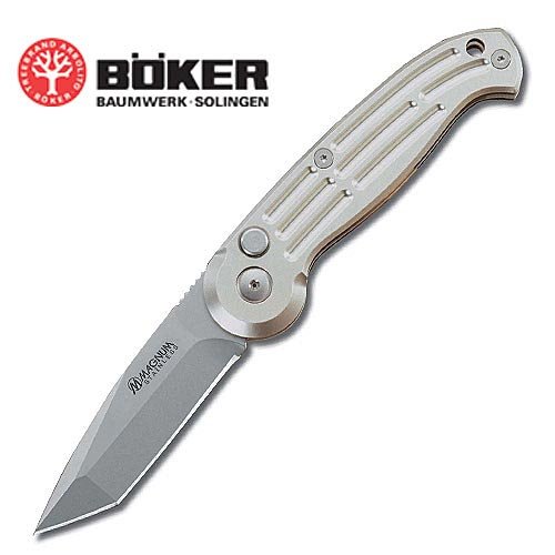 Boker Magnum Silver Tanto Blade Pocket Knife