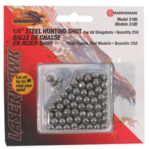 Laserhawk 1/4" Steel Slingshot Ammo - 250 ct.