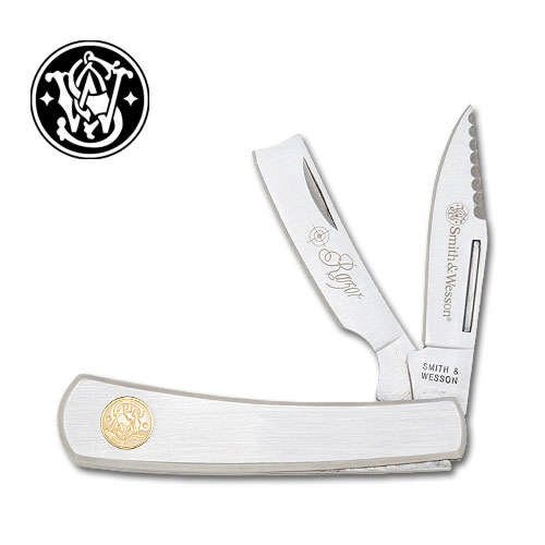 Smith & Wesson 2 Blade Razor Folding Pocket Knife