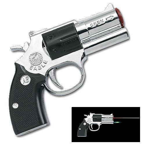 Pistol Lighter with 5 Head Laser