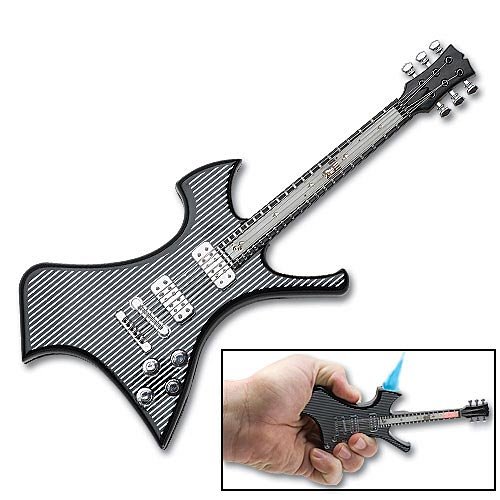 Flaming Guitar Lighter with Flashing Lights