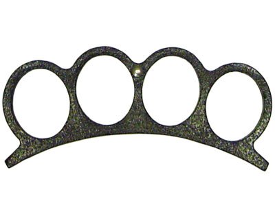Brass Knuckles Paper Weight - Black