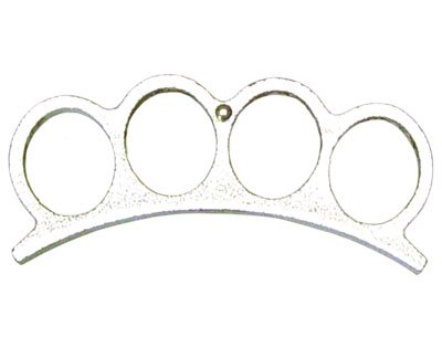 Brass Knuckles Paper Weight - Chrome